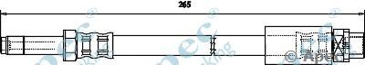 APEC BRAKING hos3566 -  Тормозной шланг